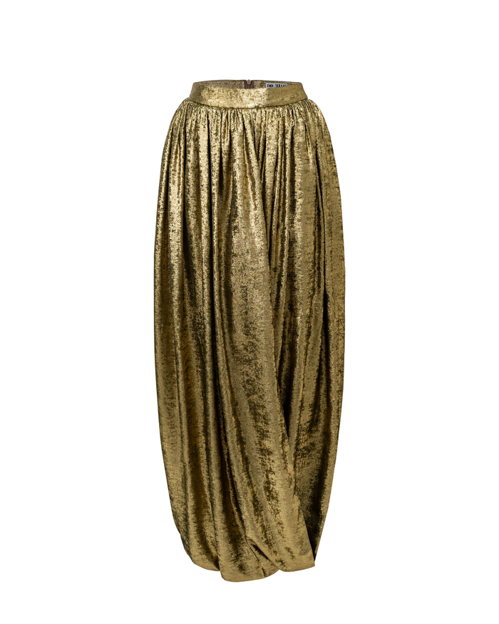 Draped Maxi Skirt