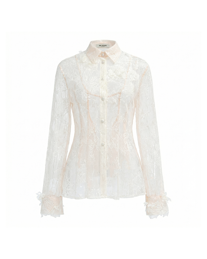Lace Collared Shirt