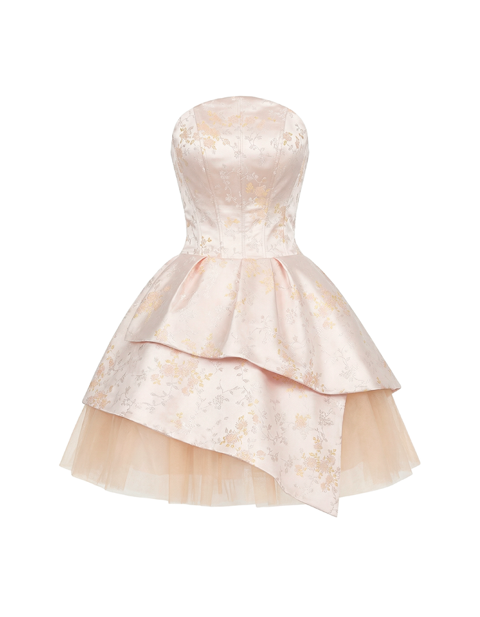 Strapless Peplum Dress