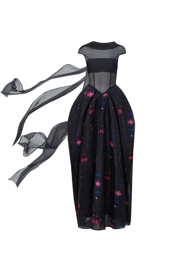 High Collar Gown