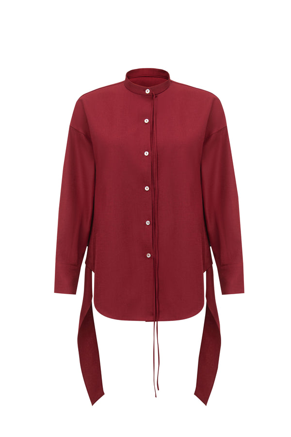 Open-Back Tie Shirt
