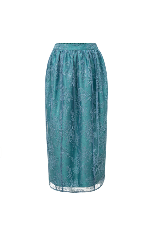 High-Waisted Midi Skirt
