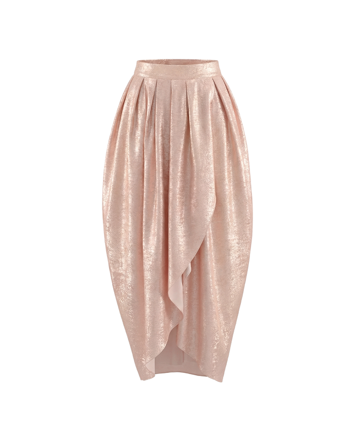 Draped Midi Skirt
