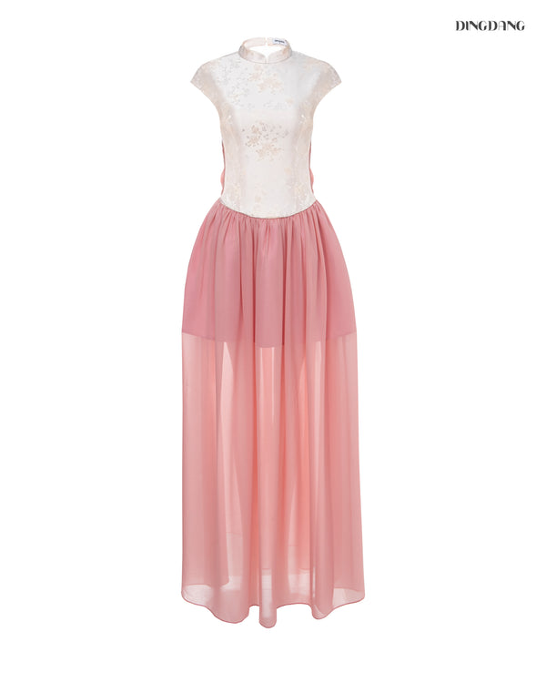 Mandarin Collar Gown