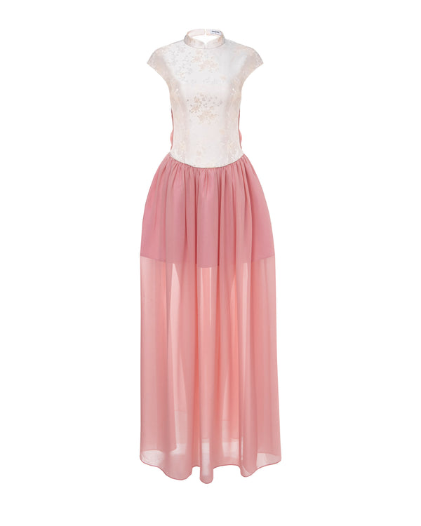 Mandarin Collar Gown