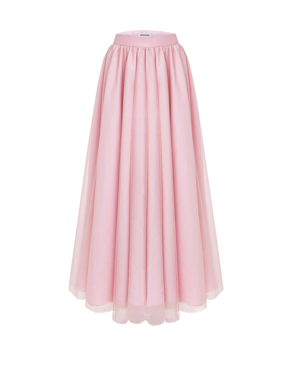 Layered Tulle Maxi Skirt