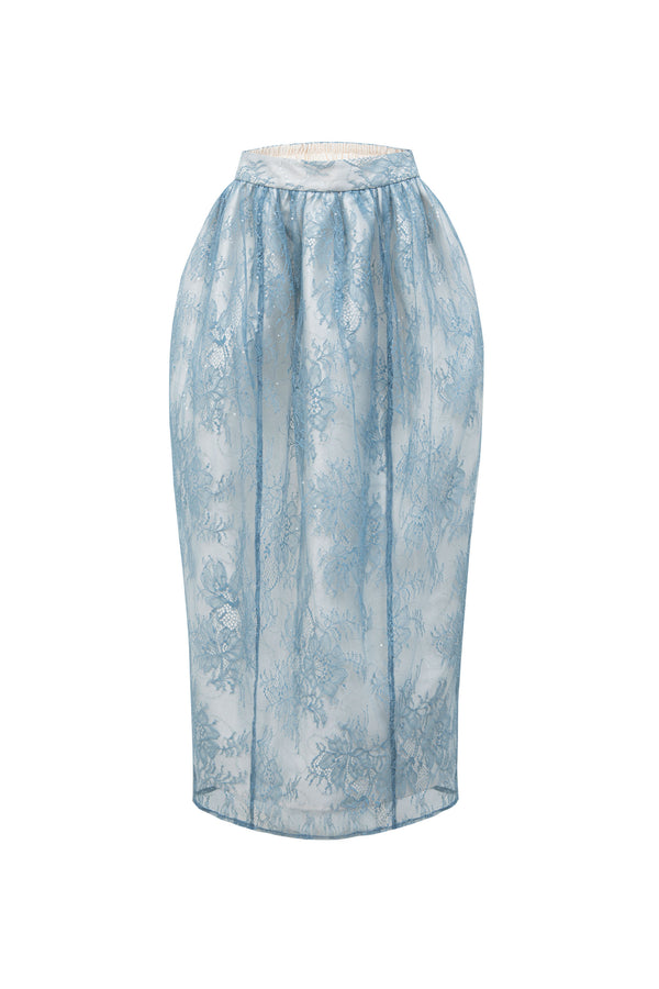 High-Waisted Midi Skirt