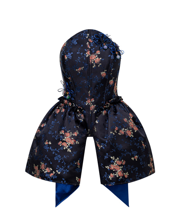 Strapless Peplum Corset Top