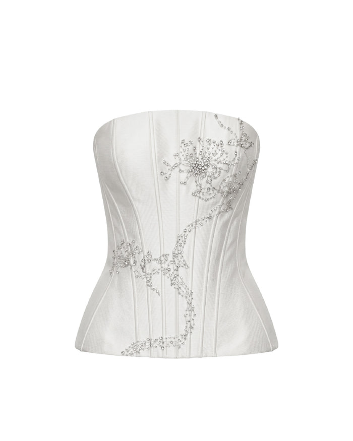 Strapless Embellished Corset