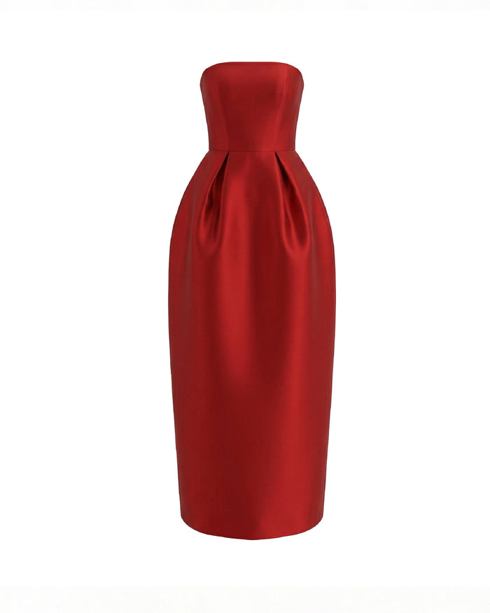 Strapless Lantern Gown