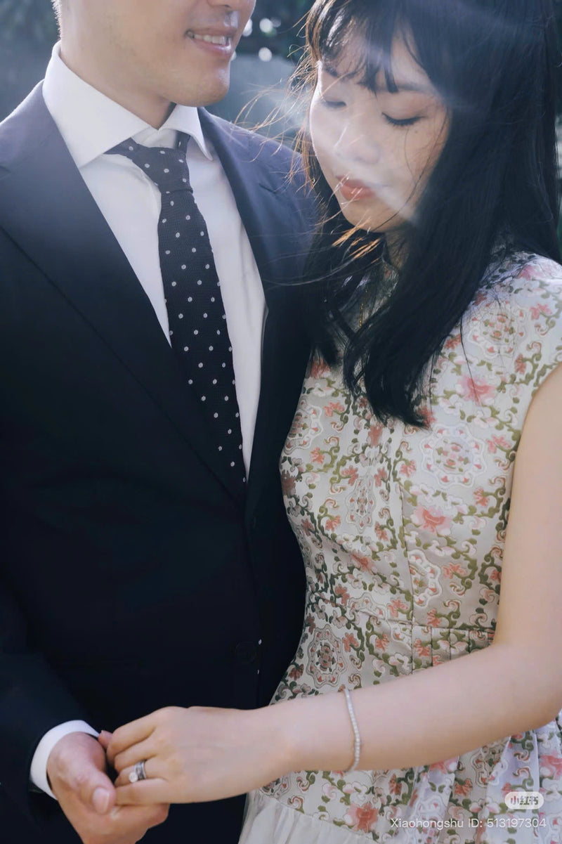 Mandarin Collar Fitted Bodice Gown